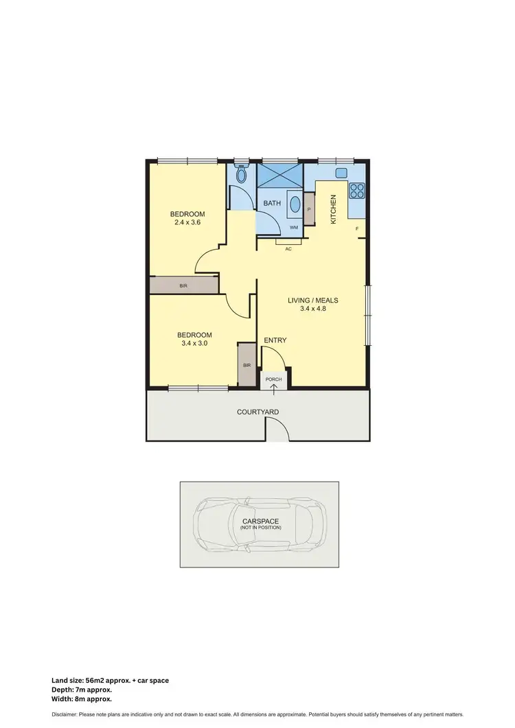 Floorplan of Homely unit listing, 1/261 Albion Street, Brunswick VIC 3056