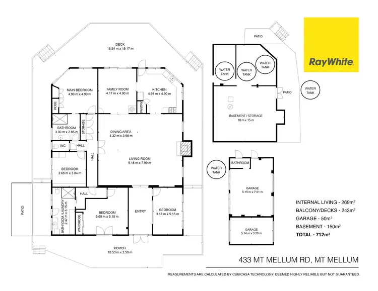 Floorplan of Homely rural property listing, 433 Mount Mellum Road, Mount Mellum QLD 4550