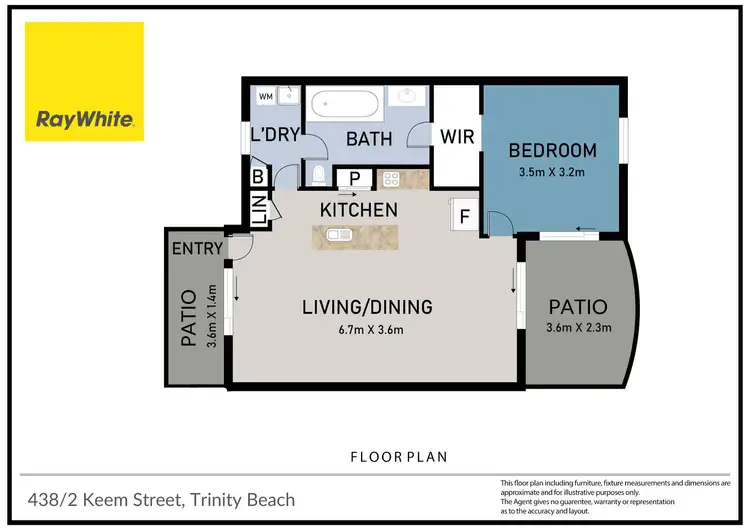 Floorplan of Homely unit listing, 438/2 Keem Street, Trinity Beach QLD 4879