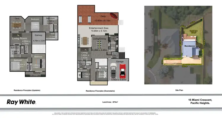 Floorplan of Homely house listing, 16 Miami Crescent, Pacific Heights QLD 4703