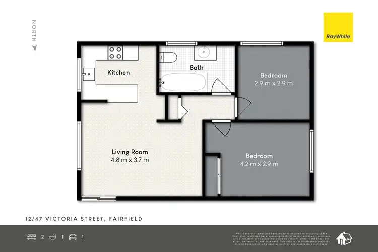 Floorplan of Homely unit listing, 12/47 Victoria Street, Fairfield QLD 4103