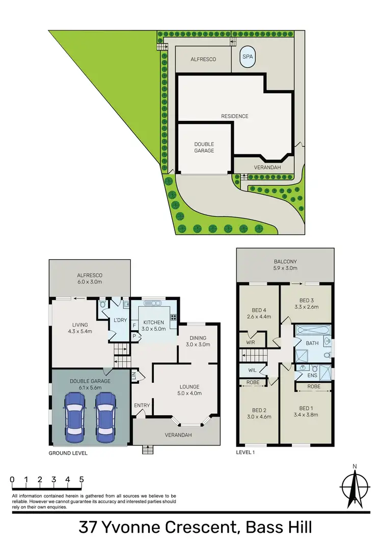 Floorplan of Homely house listing, 37 Yvonne Crescent, Bass Hill NSW 2197