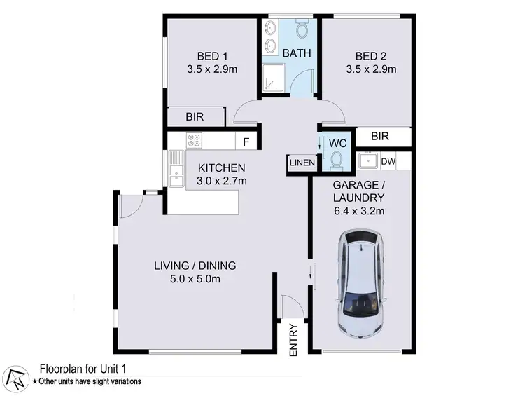 Floorplan of Homely villa listing, 8/4 Taylor Road, Albion Park NSW 2527