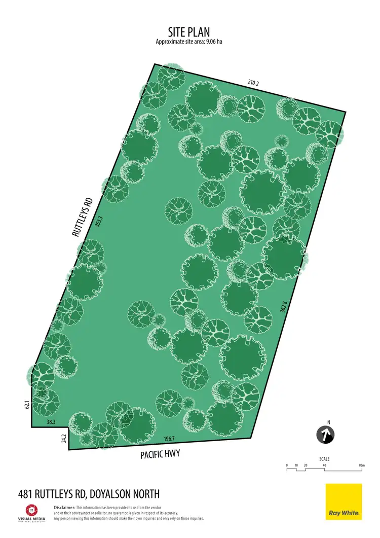 Floorplan of Homely land listing, 481 Ruttleys Road, Doyalson North NSW 2262