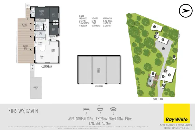 Floorplan of Homely house listing, 7 Iris Way, Gaven QLD 4211
