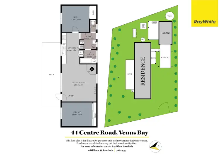 Floorplan of Homely house listing, 44 Centre Road, Venus Bay VIC 3956