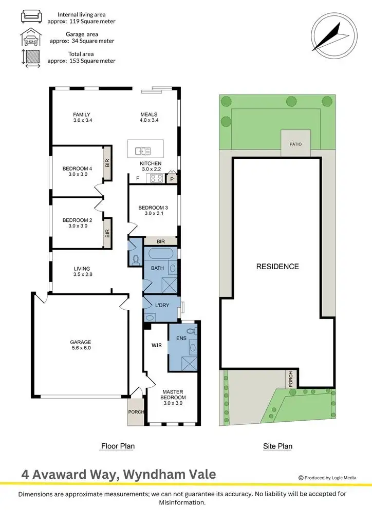Floorplan of Homely house listing, 4 Avaward Street, Wyndham Vale VIC 3024