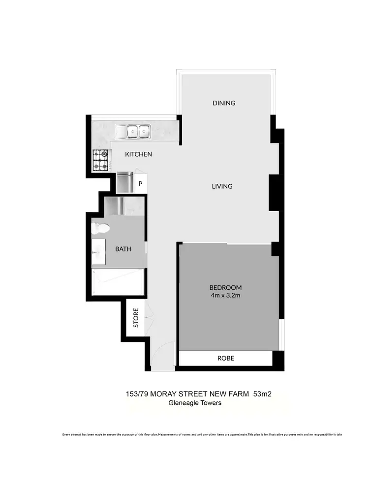 Floorplan of Homely apartment listing, 153/79 Moray Street, New Farm QLD 4005