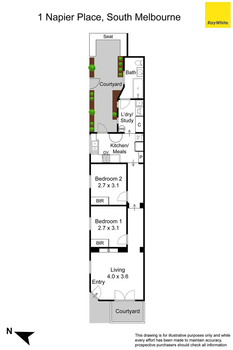 Floorplan of Homely house listing, 1 Napier Place, South Melbourne VIC 3205