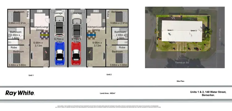 Floorplan of Homely semi-detached listing, 148 Water Street, Berserker QLD 4701