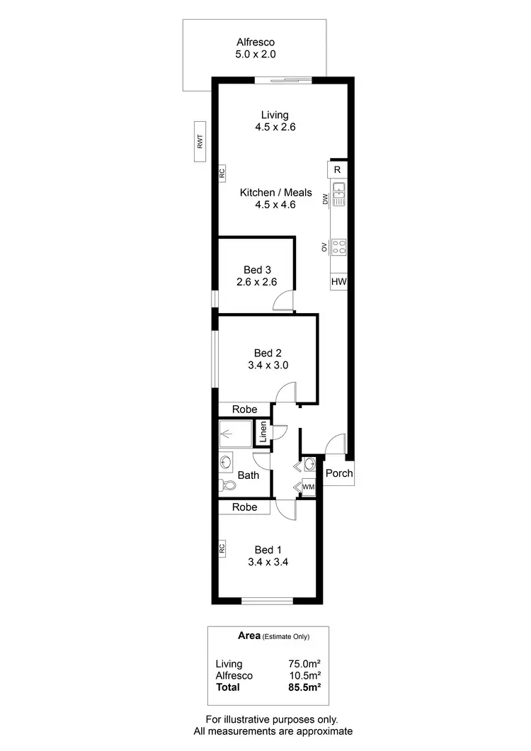 Floorplan of Homely unit listing, 7/1 Lamont Street, Renown Park SA 5008