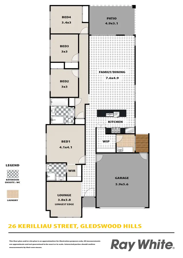 Floorplan of Homely house listing, 26 Kerilliau Street, Gledswood Hills NSW 2557
