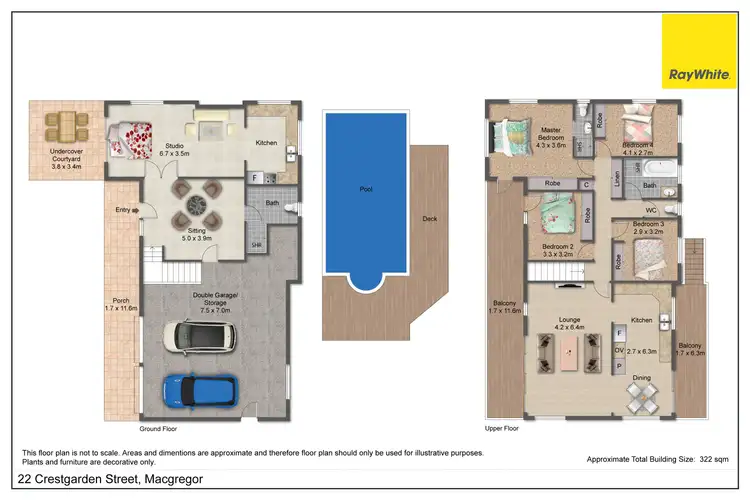Floorplan of Homely house listing, 22 Crestgarden Street, Macgregor QLD 4109