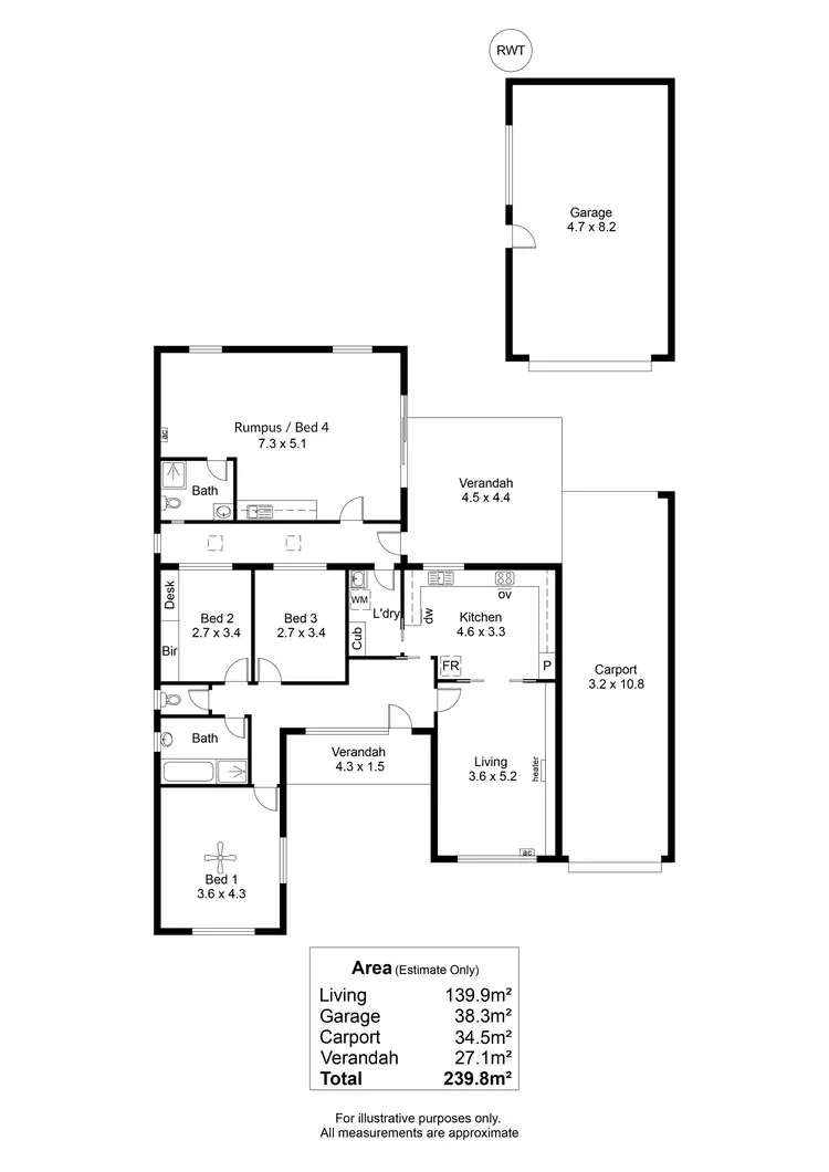 Floorplan of Homely house listing, 26 Ayredale Avenue, Clearview SA 5085