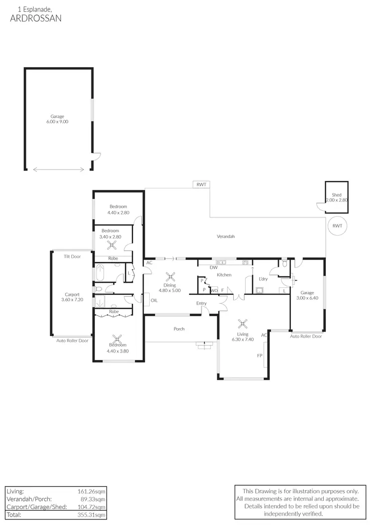 Floorplan of Homely house listing, 1 Esplanade, Ardrossan SA 5571