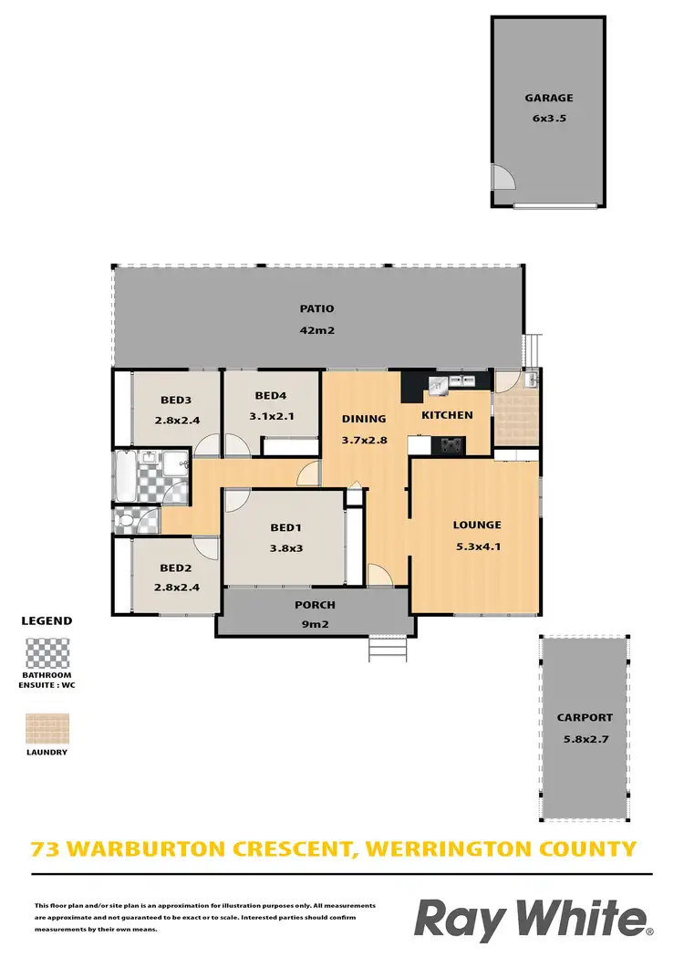 Floorplan of Homely house listing, 73 Warburton Crescent, Werrington County NSW 2747