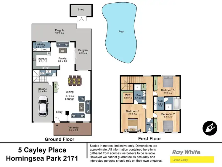 Floorplan of Homely house listing, 5 Cayley Place, Horningsea Park NSW 2171