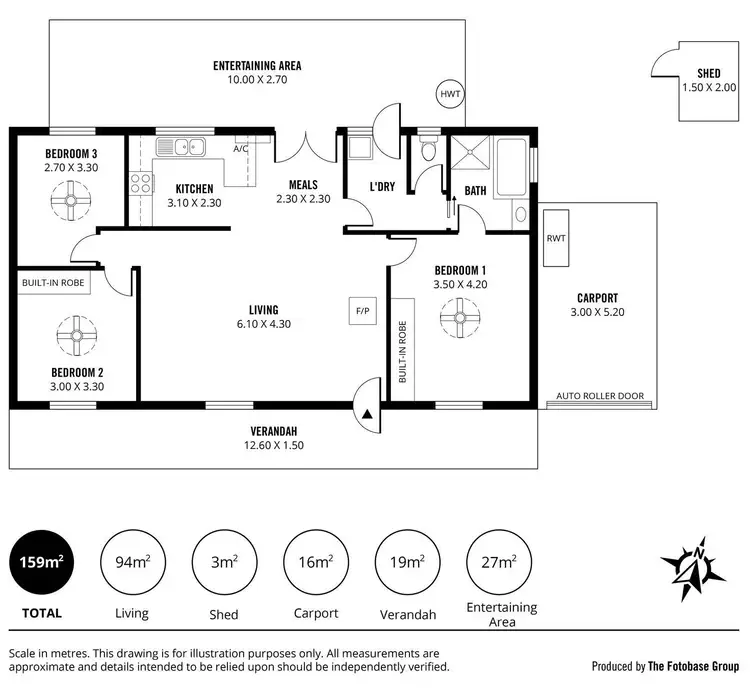 Floorplan of Homely house listing, 3/1 Mitchell Court, Littlehampton SA 5250