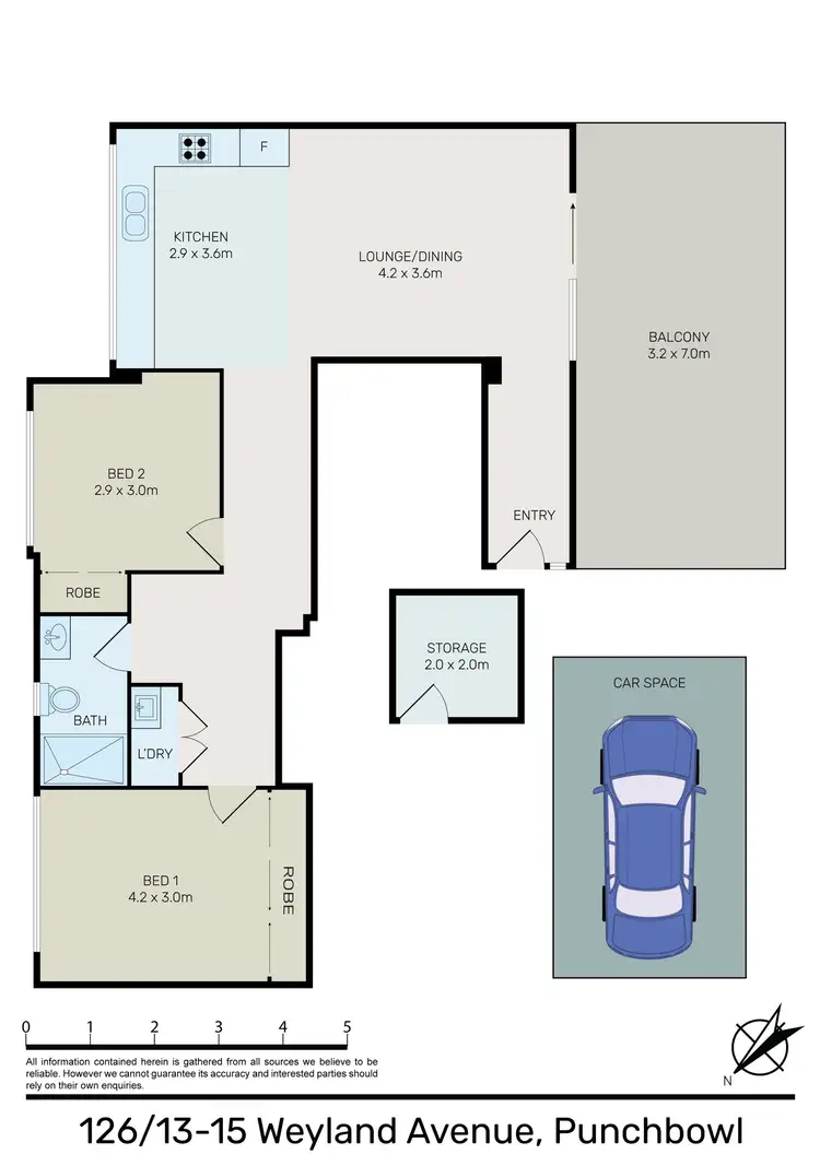 Floorplan of Homely unit listing, 126/13-15 Weyland Street, Punchbowl NSW 2196