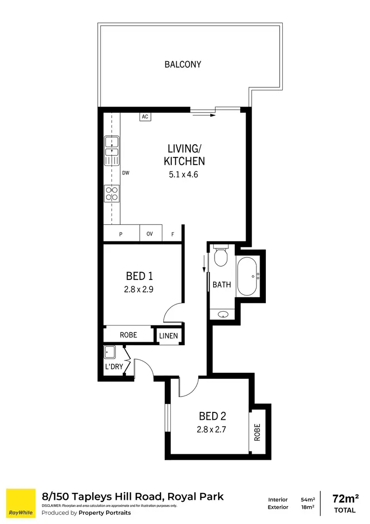 Floorplan of Homely house listing, 8/150 Tapleys Hill Road, Royal Park SA 5014