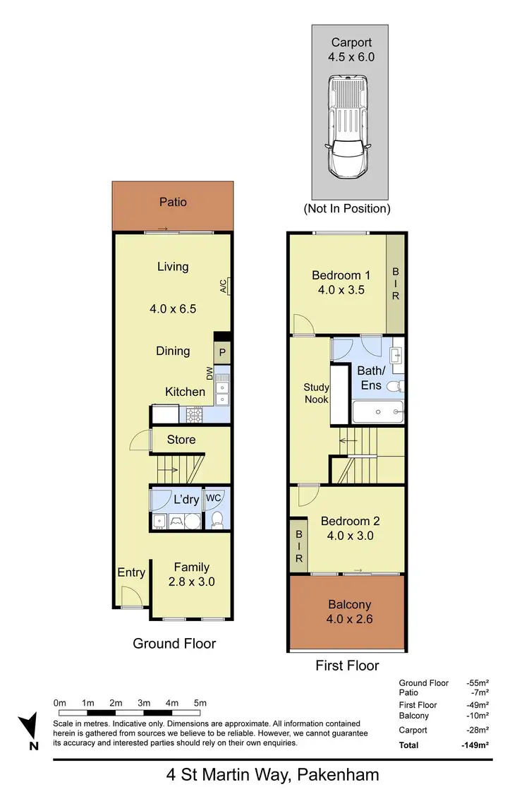 Floorplan of Homely townhouse listing, 4 St Martin Way, Pakenham VIC 3810