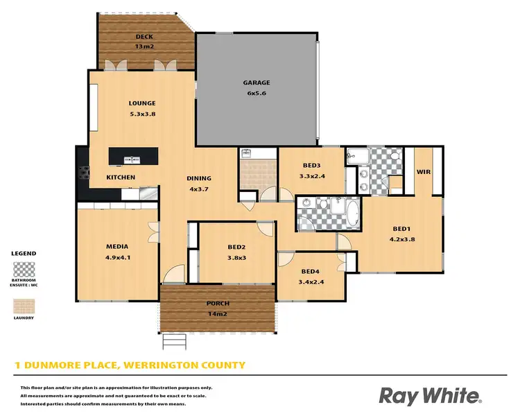 Floorplan of Homely house listing, 1 Dunmore Place, Werrington County NSW 2747