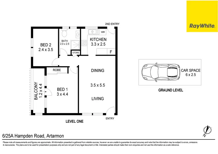 Floorplan of Homely unit listing, 6/25A Hampden Road, Artarmon NSW 2064