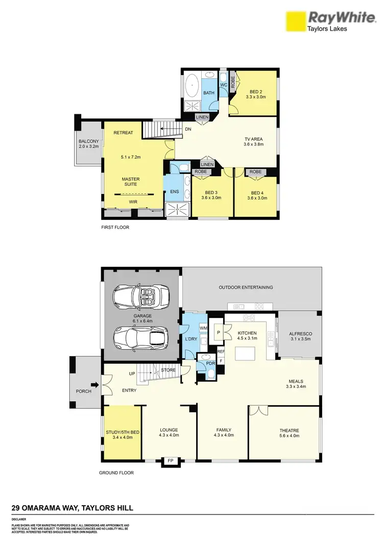 Floorplan of Homely house listing, 29 Omarama Way, Taylors Hill VIC 3037