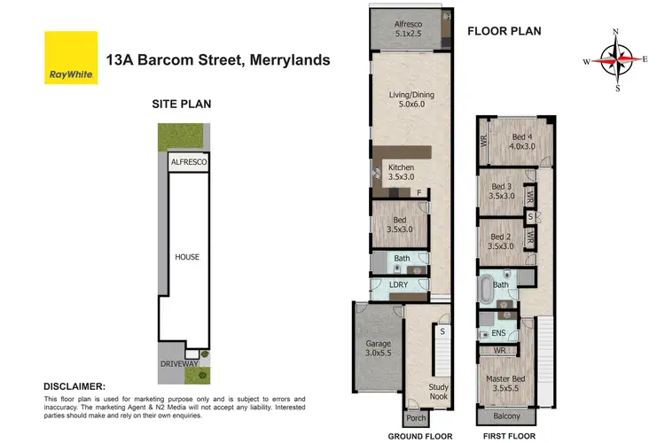 Floorplan of Homely house listing, 13A Barcom Street, Merrylands NSW 2160