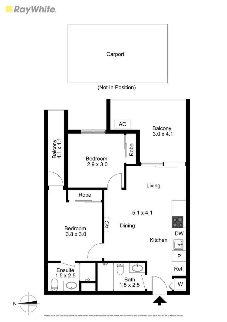 Floorplan of Homely apartment listing, M-City 704/2 Connam Avenue, Clayton VIC 3168