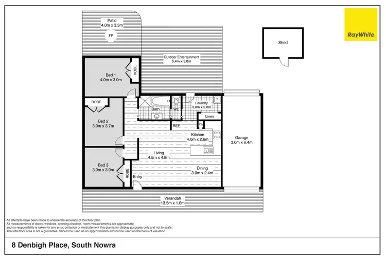 Floorplan of Homely house listing, 8 Denbigh Place, South Nowra NSW 2541