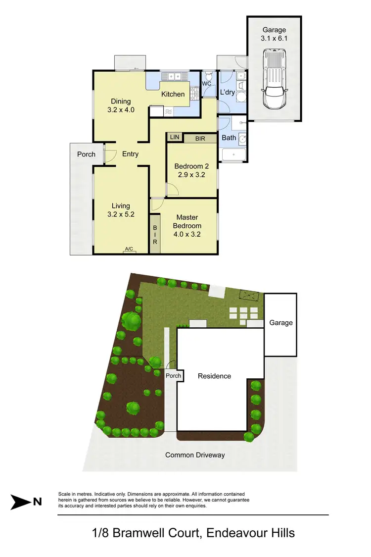 Floorplan of Homely unit listing, 1/8 Bramwell Close, Endeavour Hills VIC 3802