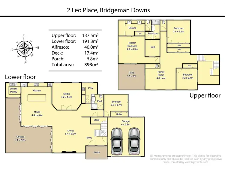 Floorplan of Homely house listing, 2 Leo Place, Bridgeman Downs QLD 4035
