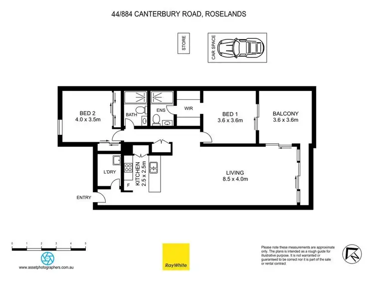 Floorplan of Homely apartment listing, 44/884 Canterbury Road, Roselands NSW 2196