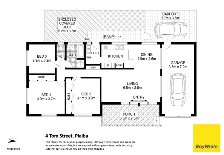 Floorplan of Homely house listing, 4 Tom Street, Pialba QLD 4655