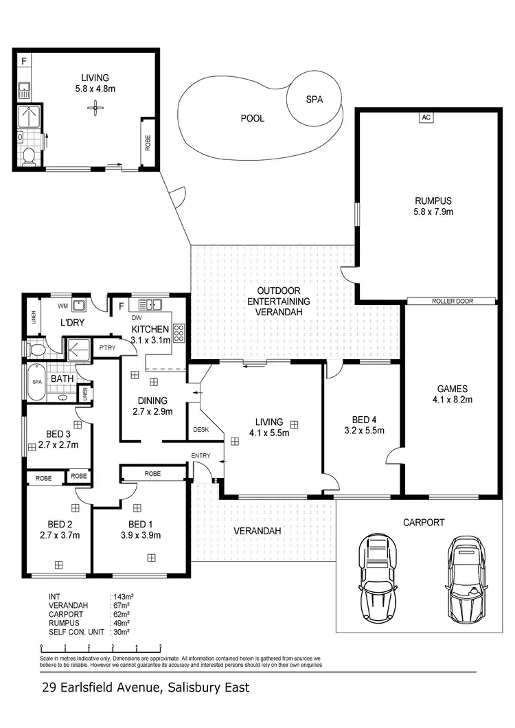 Floorplan of Homely house listing, 29 Earlsfield Avenue, Salisbury East SA 5109