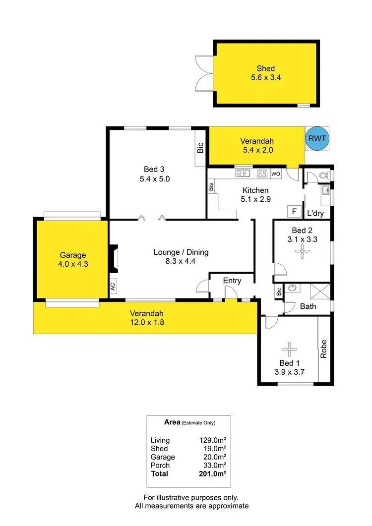 Floorplan of Homely house listing, 28 Fairford Terrace, Semaphore Park SA 5019