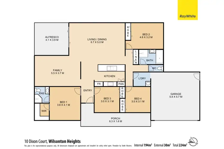 Floorplan of Homely house listing, 10 Dixon Court, Wilsonton Heights QLD 4350