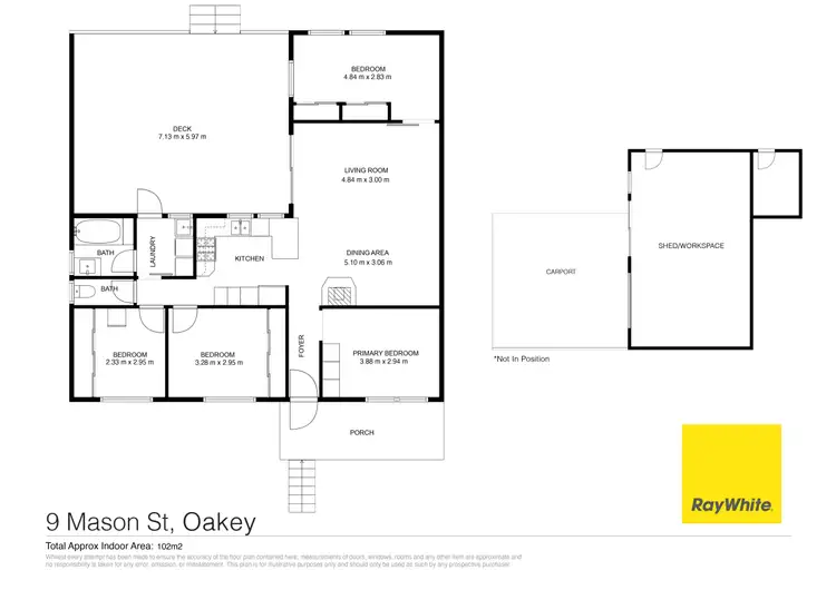Floorplan of Homely house listing, 9 Mason Street, Oakey QLD 4401