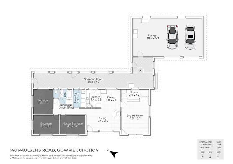 Floorplan of Homely rural property listing, "Valley View" 148 Paulsens Road, Gowrie Junction QLD 4352