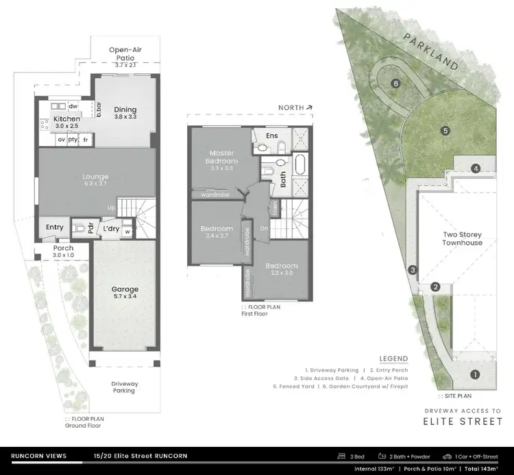 Floorplan of Homely townhouse listing, 15/20 Elite Street, Runcorn QLD 4113