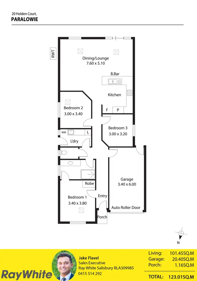 Floorplan of Homely house listing, 20 Holden Court, Paralowie SA 5108