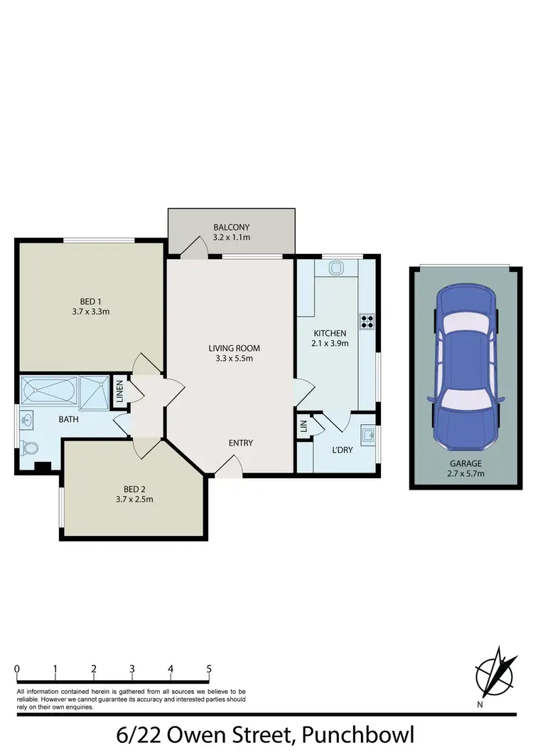 Floorplan of Homely unit listing, 6/22 Owen Street, Punchbowl NSW 2196
