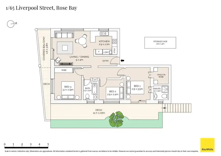 Floorplan of Homely apartment listing, 1/65 Liverpool Street, Rose Bay NSW 2029