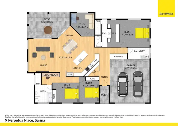 Floorplan of Homely house listing, 9 Perpetua Place, Sarina QLD 4737
