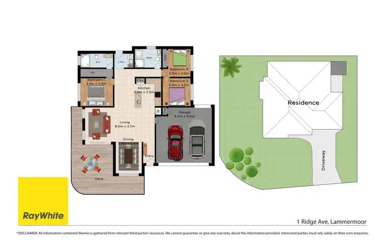 Floorplan of Homely house listing, 1 Ridge Avenue, Lammermoor QLD 4703