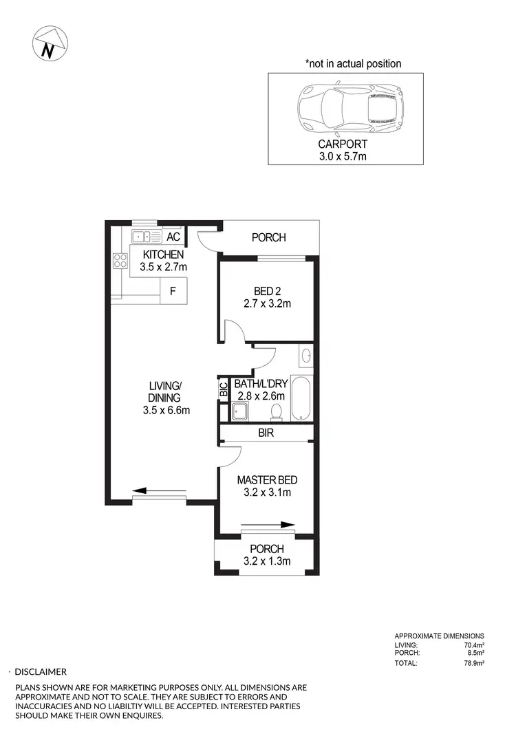 Floorplan of Homely unit listing, 15/274 South Terrace, Adelaide SA 5000