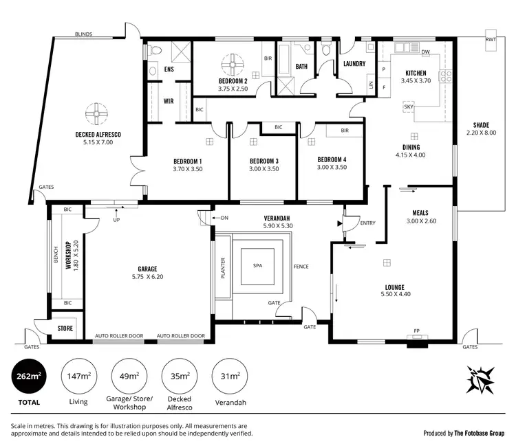 Floorplan of Homely house listing, 18 Broadmeadow Drive, Flagstaff Hill SA 5159
