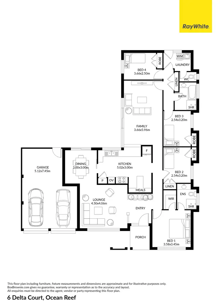 Floorplan of Homely house listing, 6 Delta Court, Ocean Reef WA 6027