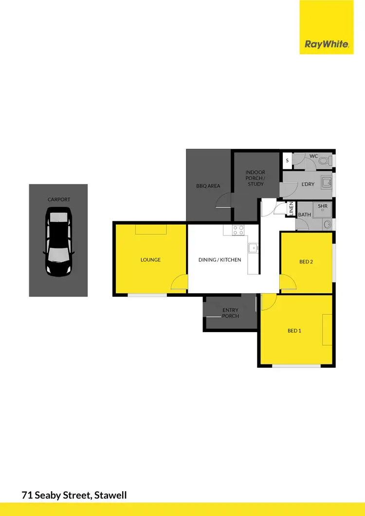 Floorplan of Homely house listing, 71 Seaby Street, Stawell VIC 3380